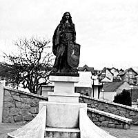 Danišovce - podstavec sochy sv. Magdalény, 1998