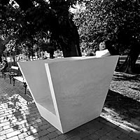 Bratislava - Vajanského nábrežie - Viewing bench, 2013