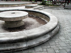 Bespoke architectural concrete elements. Project of Fountain